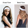 Picture of Huachi Headbands for Women Non Slip Women's Fashion Headbands Wide Headbands for Women's Hair Head Band Short Hair for Workout Yoga Sports Exercise Sweatbands Summer Hair Accessories Elastic Hair Band