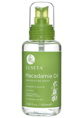 Picture of Luseta Macadamia Oil Hair Moisture Serum Nourishing & Revitalizing for Normal and Dry Hair 3.38oz