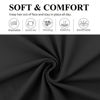 Picture of Huachi Black Buttery Soft Headbands - Athletic Hair Bands for Women's Workout, Yoga, and Exercise
