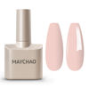 Picture of MAYCHAO 15ML Light Pink Gel Nail Polish 1Pc Peach Pink Gel Polish Soak Off UV LED Nail Polish Nail Art Starter Manicure Salon DIY at Home, 0.5 OZ