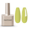 Picture of MAYCHAO 15ML Green Gel Nail Polish 1Pc Kiwi Green Gel Polish Soak Off UV LED Nail Polish Nail Art Starter Manicure Salon DIY at Home, 0.5 OZ