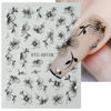 Picture of Flower Nail Art Stickers Decals 5D Embossed Flower Nail Decals Nail Art Supplies Watercolor Ink Floral Leaf Petal Design Summer Nails Adhesive Sliders Flower Stickers for Women Nail Art Decorations