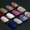 Picture of Teenitor Matte Press on Nails, 288pcs Acrylic False Nails, Short Round & Square French Design, Full Cover, 10 Sizes, DIY Starter Kit