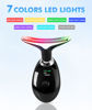 Picture of SDKWDH Red-Light-Therapy-for-Face-and-Neck, 7 Color Face Massager Tool for Wrinkles, Double Chin, Vibrating Facial Massager with Thermals for Skin Care, Glossy Black