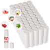 Picture of DMSKY 50 Pack Lip Balm Unlabeled, Natural Lip Balm Bulk Blank Tube, Lip Balm for Party Favors and Gift Basket Filling - 5 Flavors