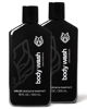 Picture of Black Wolf Charcoal Powder Body Wash for Men- 10 Fl Oz, 2 Pack- Charcoal Powder and Salicylic Acid Reduce Acne Breakouts and Cleanse Your Skin- Rich Lather for Full Coverage and Deep Clean