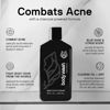 Picture of Black Wolf Charcoal Powder Body Wash for Men- 10 Fl Oz, 2 Pack- Charcoal Powder and Salicylic Acid Reduce Acne Breakouts and Cleanse Your Skin- Rich Lather for Full Coverage and Deep Clean