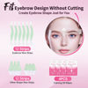 Picture of Beauty7 Facial Wax Strips Hair Removal Eyebrow Wax Strips Kit Fit Wax Strips Eyebrow Shaper at Home Waxing 24 Strips 4 Calming Oil Wipes for Sensitive All Skin Types for Women