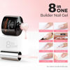 Picture of modelones Builder Nail Gel, 2 Pcs Cover Nude and Rose Pink Gel Builder for Nail Thickening Apex Building 8-in-One Rubber Base Gel Polish Nail Strengthener LED Nail Lamp Cured Hard Gel Extend Gel 10 ml