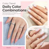 Picture of modelones Builder Nail Gel, 2 Pcs Cover Nude and Rose Pink Gel Builder for Nail Thickening Apex Building 8-in-One Rubber Base Gel Polish Nail Strengthener LED Nail Lamp Cured Hard Gel Extend Gel 10 ml