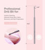 Picture of MelodySusie Cuticle Clean Nail Drill Bit 3/32'', Professional Safety Carbide Under Nail Cleaner Nail Bit for Cuticle Dead Skin Nail Prepare, Two Way Rotate, Manicure Nail Salon Supply(Silver, Fine)