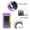 Picture of NAGARAKU 5 Trays Eyelash Extensions Individual Lashes 0.20mm C curl 11/12/13/14/15mm in 1 pack Classic Matte Black Natural Professional Faux Mink 16 rows