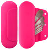 Picture of AGIKET Silicone Makeup Brush Holder Travel Cosmetic Bag：Soft Portable Cosmetic Face Brushes Holder with Upgrade Anti-Fall Out Magnetic Closure, Large Travel Makeup Brush Case - Babbie Pink