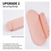 Picture of AGIKET Silicone Makeup Brush Holder Travel Cosmetic Bag：Soft Portable Cosmetic Face Brushes Holder with Upgrade Anti-Fall Out Magnetic Closure, Large Travel Makeup Brush Case - Pink Sand