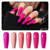 Picture of GAOY Hot Pink Gel Nail Polish, Baby Pink Peony Neon Gel Polish Kit for Salon Manicure and Nail Art DIY at Home, Gift for Women