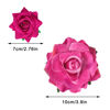 Picture of Topbuti Rose Hair Clip Flower Hairpin Rose Brooch Floral Clips, 4 Pcs Fabric Rose Flowers Hair Clips Mexican Hair Flowers Pin up Headpieces for Woman Girl Wedding Party Mother's Day (Hot Pink)