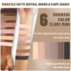 Picture of SUSIKEKI 6 Colors Mini Naked Eyeshadow Makeup Palette Neutral Nude Smoky Eye Shadow Taupe & Brown Matte Make Up Pallet with Mirror Highly Pigmented Long Lasting Waterproof Travel Size Gift Kit 01