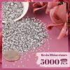 Picture of 5000PCS 2mm Resin Rhinestones in Bulk (Clear), Bedazzling Flatback Crystals for Crafts DIY Nail Decoration, Gems Charms for Tumbler Shoes Clothing Fabric with Pickup Pen and Tweezers