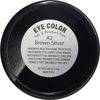 Picture of Pure Ziva Brown Silver Shimmering Metallic Chocolate Brown Dark Bronze Pressed Powder Single Vegan Eyeshadow; Talc, Paraben & Cruelty Free