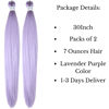 Picture of Leticia Light Purple Braiding Hair Pre Stretched Kanekalon Prestretched Braiding Hair Extensions