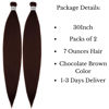 Picture of Leticia Chocolate Brown Braiding Hair Pre stretched Kanekalon Braiding Hair Hair Extensions