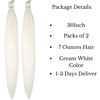 Picture of Leticia Cream White Braiding Hair Pre Stretched Kanekalon Prestretched Braiding Hair