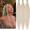 Picture of Leticia Blonde Braiding Hair Pre stretched 30Inch Long Blonde Kanekalon Braiding Hair Pre stretched Braid Hair