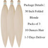 Picture of Leticia Blonde Braiding Hair Pre stretched 30Inch Long Blonde Kanekalon Braiding Hair Pre stretched Braid Hair