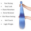 Picture of Leticia Sky Blue Braiding Hair Pre Stretched Kanekalon Prestretched Braiding Hair