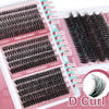 Picture of Focipeysa Lash Extension Kit 300pcs Lash Clusters Fluffy Eyelash Extension 60D 70D 80D Eyelash Clusters 9-16mm DIY Lash Extensions Kit with Waterproof Lash Bond and Seal and Lash Tweezers