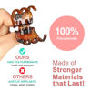 Picture of 6 Pieces Hair Claw Clips, Morhom 1.3 Inch Jaw Clips for Thick or Medium Hair