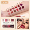 Picture of QiBest 12Pcs Matte Liquid Lipstick Set for Girls & Women, 24 Hours Long Lasting Waterproof Nude & Dark Red Lip Gloss Makeup Gift Kits, Velvet Non-Stick Cup Mate Duracion 24 Horas Originales Lip Stains