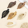 Picture of CHANDAT Flat Hair Clip 6 pcs Lay Down Claw Clips Hair Accessories for Women -Brown