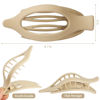 Picture of CHANDAT Flat Hair Clip 6 pcs Lay Down Claw Clips Hair Accessories for Women -Brown