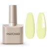 Picture of MAYCHAO 15ML Maize Gel Nail Polish 1Pc Pastel Yellow Gel Polish Soak Off UV LED Nail Polish Nail Art Starter Manicure Salon DIY at Home, 0.5 OZ