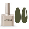 Picture of MAYCHAO 15ML Gel Nail Polish 1Pc Camouflage Green Gel Polish Soak Off UV LED Nail Polish Nail Art Starter Manicure Salon DIY at Home, 0.5 OZ
