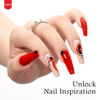 Picture of MAYCHAO 15ML Gel Nail Polish 1Pc Red Gel Polish Soak Off UV LED Nail Polish Nail Art Starter Manicure Salon DIY at Home, 0.5 OZ