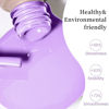 Picture of MAYCHAO 15ML Bight Purple Gel Nail Polish 1Pc Wisteria Gel Polish Soak Off UV LED Nail Polish Nail Art Starter Manicure Salon DIY at Home, 0.5 OZ