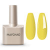 Picture of MAYCHAO 15ML Yellow Gel Nail Polish 1Pc Lemon Yellow Gel Polish Soak Off UV LED Nail Polish Nail Art Starter Manicure Salon DIY at Home, 0.5 OZ