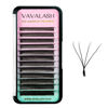 Picture of VAVALASH 4D Double Tips W Shape Eyelash Extension 4D WW Premade Fans 0.07 C Curl Volume Lash Extensions Easy Fanning False Lashes Matte Black Volume Premade Cluster W Lashes(WW-4D-0.07-C-8-15mm）