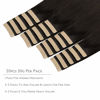Picture of WENNALIFE Tape in Hair Extensions Human Hair, 20pcs 50g 24 inch Dark Brown Remy Hair Extensions Straight Human Hair Tape in Extensions Skin Weft Tape Extensions Human Hair