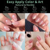 Picture of Extra Short Almond Nail Tips, 216pcs Acrylic Fake Nails Soft Gel X Nail Tips, Full Cover Pre-Shaped Matte Clear Press on Nails for Extension, Diy at Home Manicure 12 Sizes
