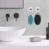 Picture of Silicone Body Scrubber, Exfoliating Silicone Body Shower, Silicone Loofah 2 in 1 Bath and Shampoo Brush, Body Scrubber Shower Cleaning Exfoliating for Sensitive Skin, Lather Well 2 PCS Black and Blue