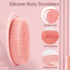 Picture of Soft Silicone Body Scrubber 2 PCS Silicone Body Shower, Silicone Loofah 2 in 1 Bath and Shampoo Brush, Body Scrubber Shower Cleaning Exfoliating Use for Sensitive Skin, Lather Well(Pink and Blue)