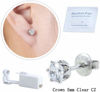 Picture of 2 Pack Self Ear Piercing Gun Earring Disposable Piercing Kit No Pain Easy Use Ear Piercing Gun Kit Tool with Stud (White)