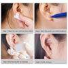 Picture of 2 Pack Self Ear Piercing Gun Earring Disposable Piercing Kit No Pain Easy Use Ear Piercing Gun Kit Tool with Stud (White)