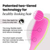 Picture of Tangle Teezer Ultimate Detangler Naturally Curly Hair Brush, Dry & Wet Hairbrush, Reduces Frizz & Breakage, for 3C to 4C Curly Hair Types, Cyber Lime & Pink