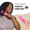 Picture of Tangle Teezer Ultimate Detangler Naturally Curly Hair Brush, Dry & Wet Hairbrush, Reduces Frizz & Breakage, for 3C to 4C Curly Hair Types, Cyber Lime & Pink