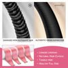 Picture of WENNALIFE Tape in Hair Extensions Human Hair Peach Pink Tape in Extensions, 10pcs 30g 20 inch Remy Invisible Tape Ins Straight Colored Soft Real Human Hair Tape in Extensions Refill Set Extensions