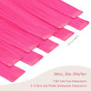 Picture of WENNALIFE Tape in Hair Extensions Human Hair Hot Pink Tape in Extensions, 10pcs 25g 14 inch Remy Invisible Tape Ins Straight Colored Soft Real Human Hair Tape in Extensions Refill Set Extensions